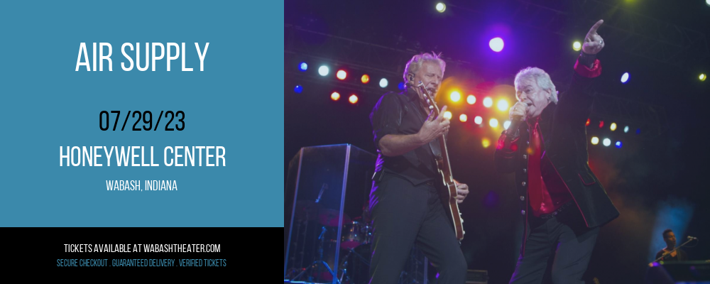 Air Supply at Honeywell Center tickets Air Supply at Honeywell Center