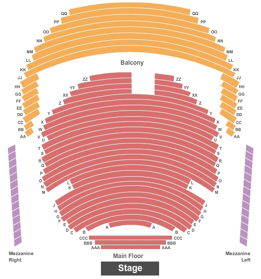 ford theater at honeywell center seating chart